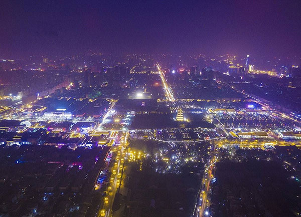 圖片關(guān)鍵詞 西安夜景